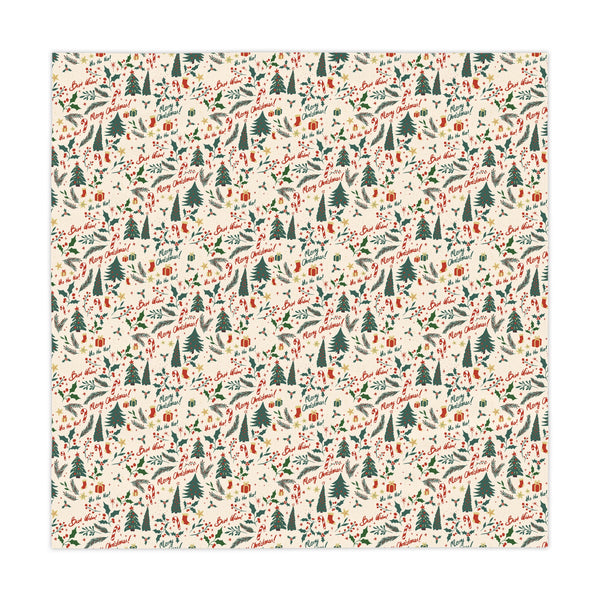 Merry Christmas Square Tablecloth
