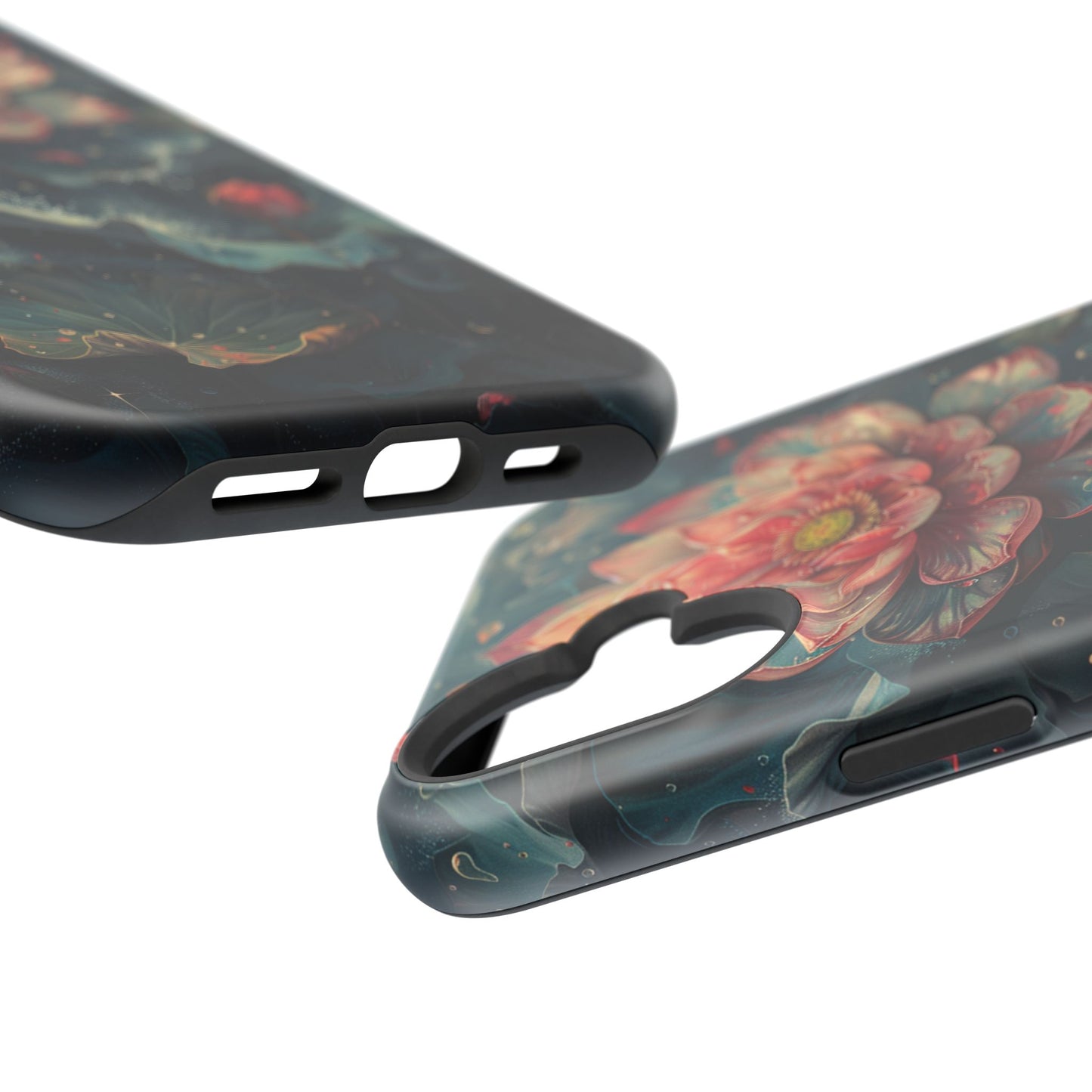 Elegant Lotus Blossom Artistic MagSafe iPhone Case