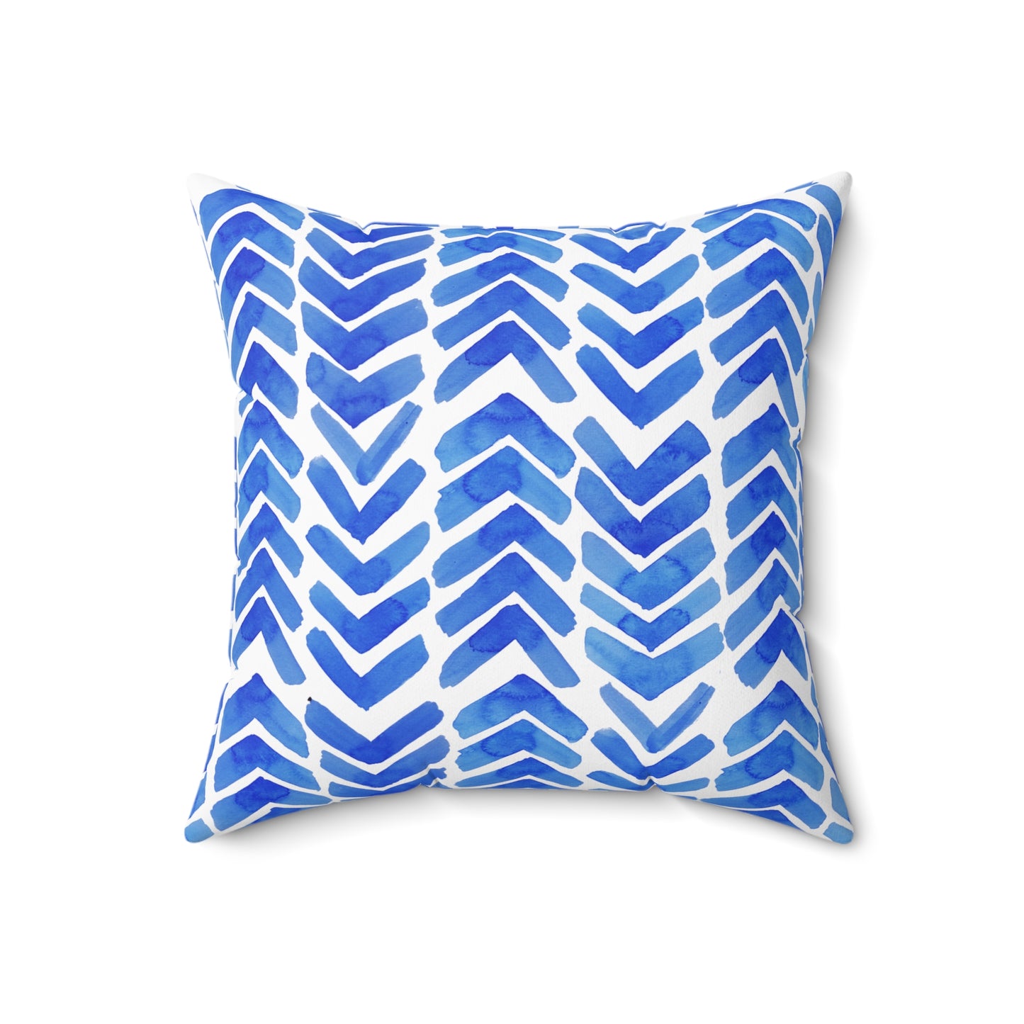 Blue Chevron - Indoor Throw Pillow