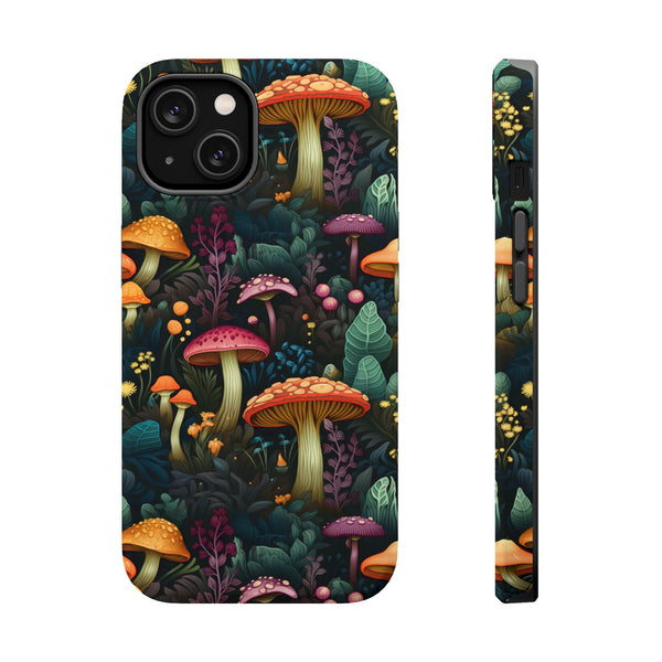 Mushroom Forest Magnetic Tough iPhone Case - Enchanting, Durable, and Unique