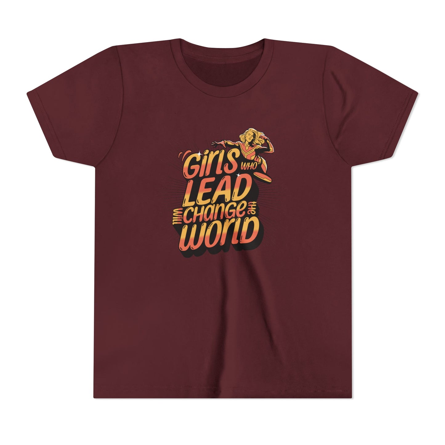 Girls Who Lead Will Change the World - Youth Tee
