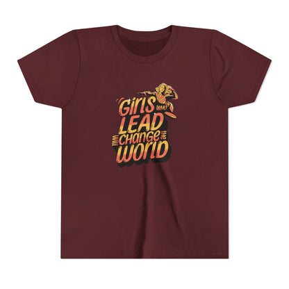 Girls Who Lead Will Change the World - Youth Tee