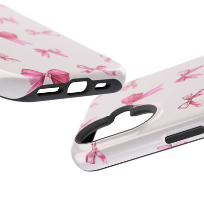 Coquette Pink Bow MagSafe iPhone Case