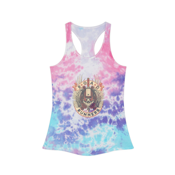 Women's Road Runners Motorcycle Club Tie Dyed Racerback Tank Top