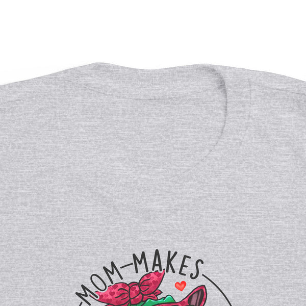 Toddler My Mom Makes My Heart Saur Dinosaur Valentine's Day TShirt