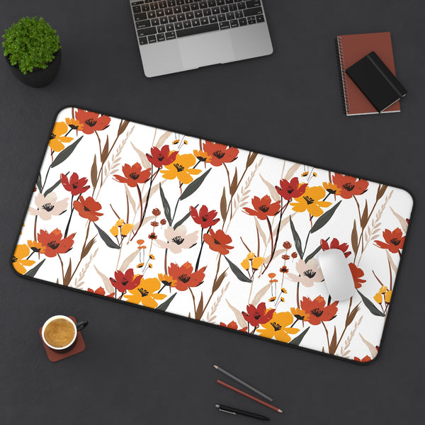 Autumn-Inspired Floral Desk Mat