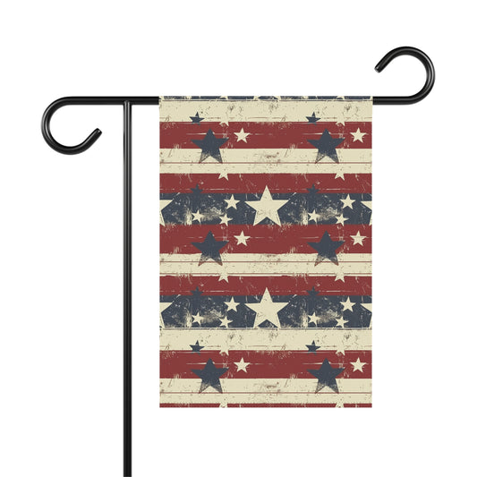 Vintage Inspired USA Garden Flag – Patriotic Outdoor Flag for Yard, Porch, Patio – 4th of July & Memorial Day Decoration