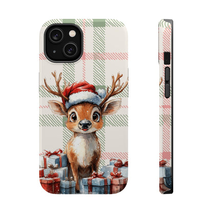 Festive Reindeer MagSafe Christmas iPhone Case