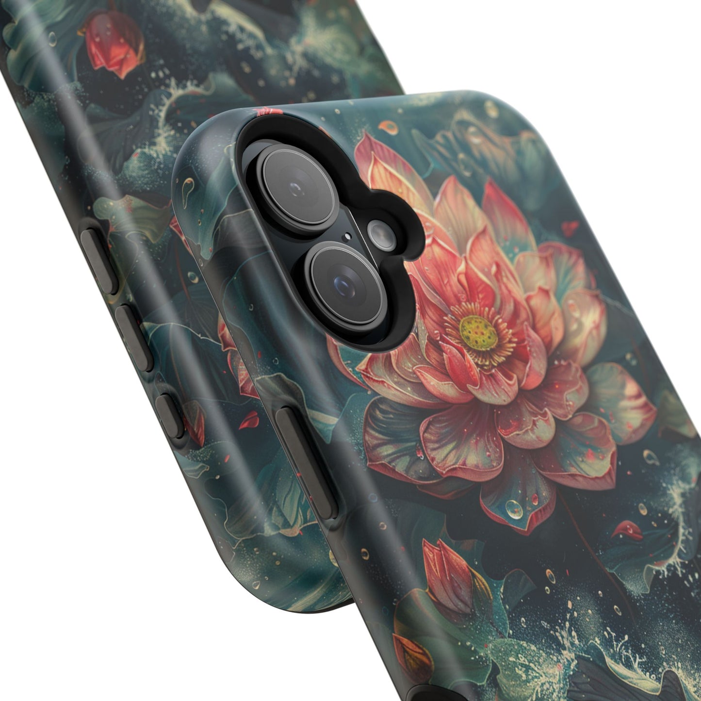 Elegant Lotus Blossom Artistic MagSafe iPhone Case