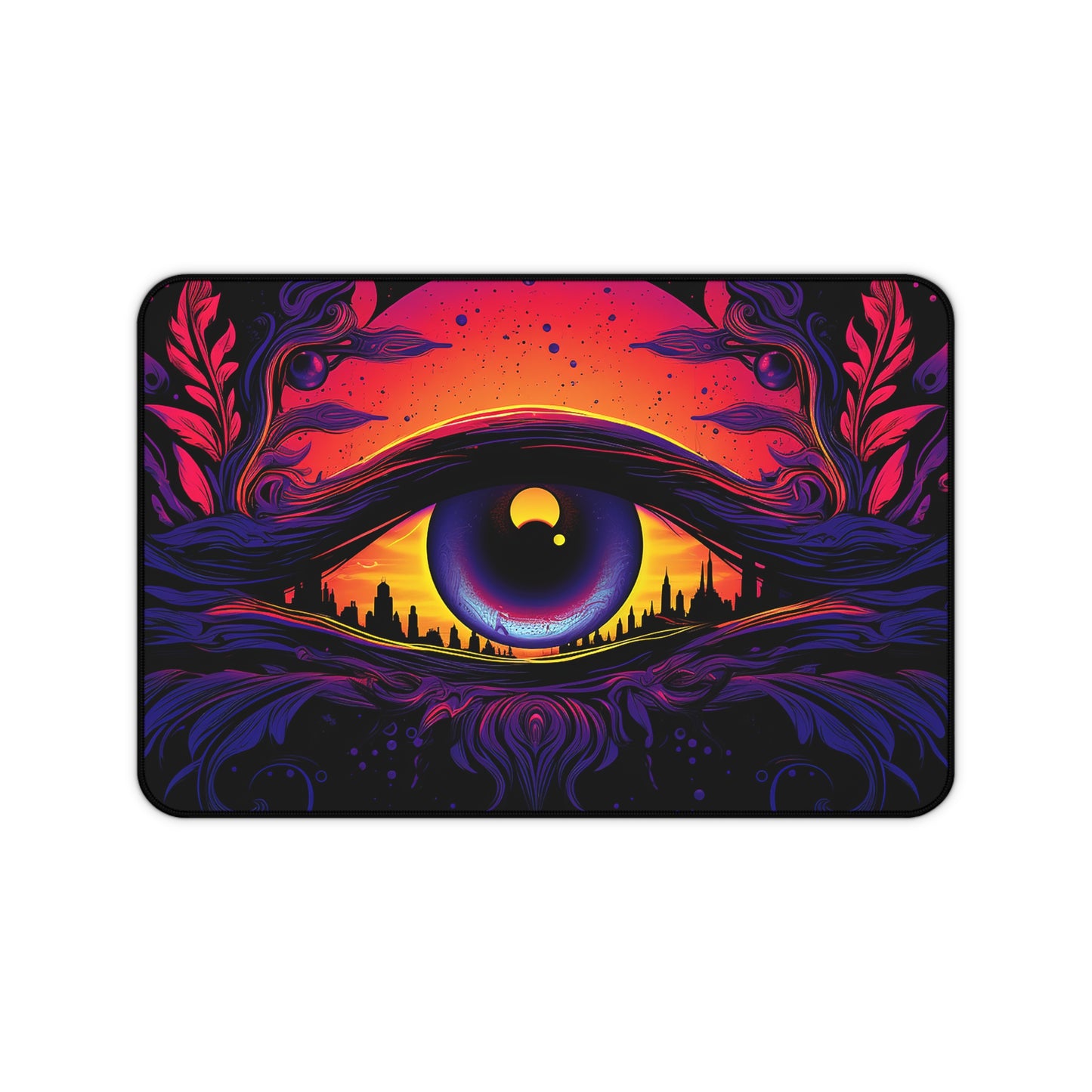 Synthwave Eye - Desk Mat