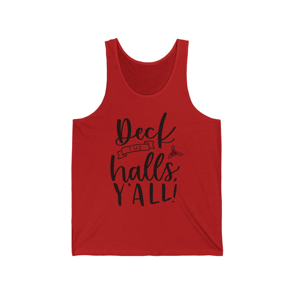Deck The Halls Unisex Jersey Tank