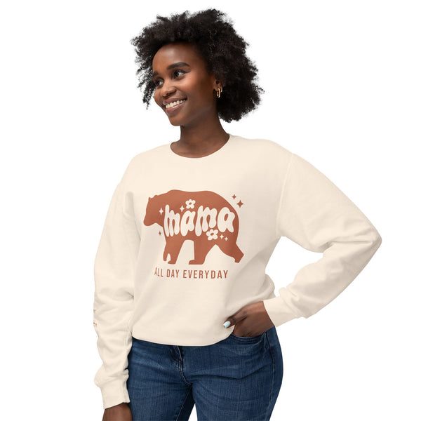 Mama Bear - Lightweight Crewneck Sweatshirt