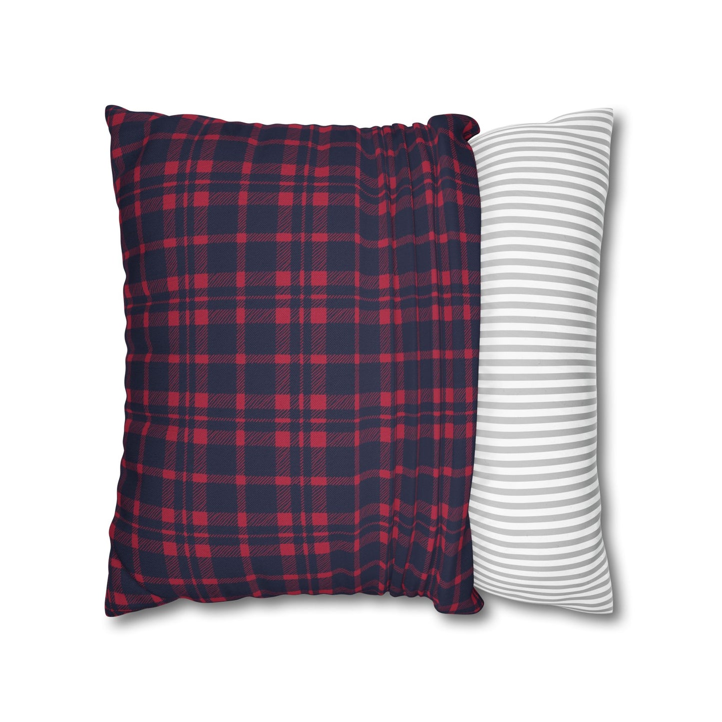 Blue & Red Plaid Christmas Pillowcase