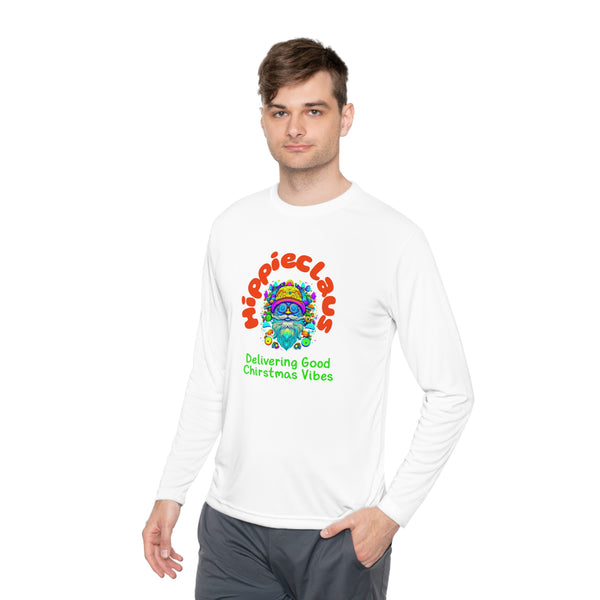 Unisex Long Sleeve TShirt Hippie Claus Graphic Tshirt Funny Tee