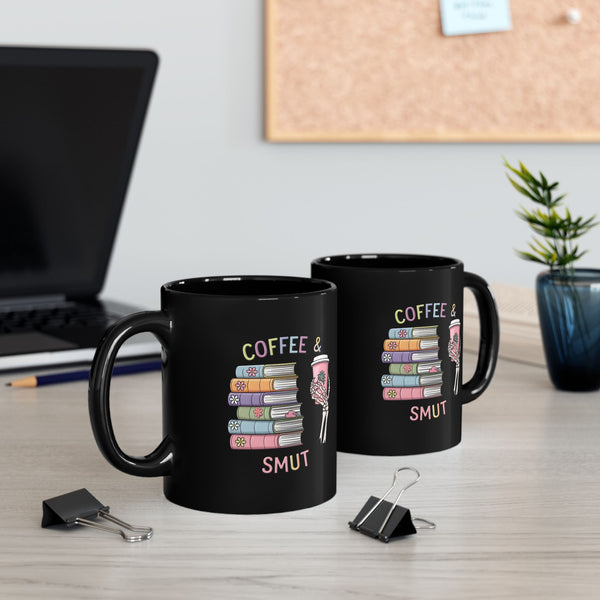 Coffee & Smut Ceramic Black Mug