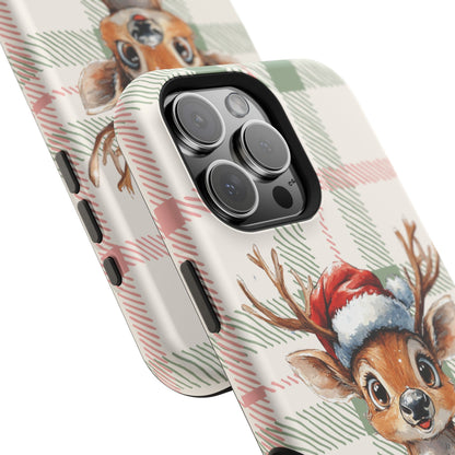 Festive Reindeer MagSafe Christmas iPhone Case