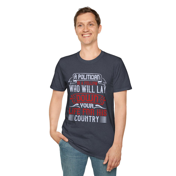 Funny Political Unisex Softstyle T-Shirt Funny TShirt Election 2024