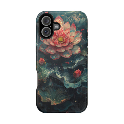 Elegant Lotus Blossom Artistic MagSafe iPhone Case