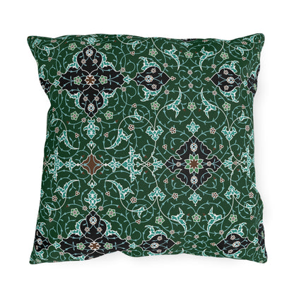 Elegant Green and Blue - Outdoor Pillow
