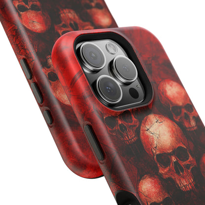 Red Skulls MagSafe iPhone Case