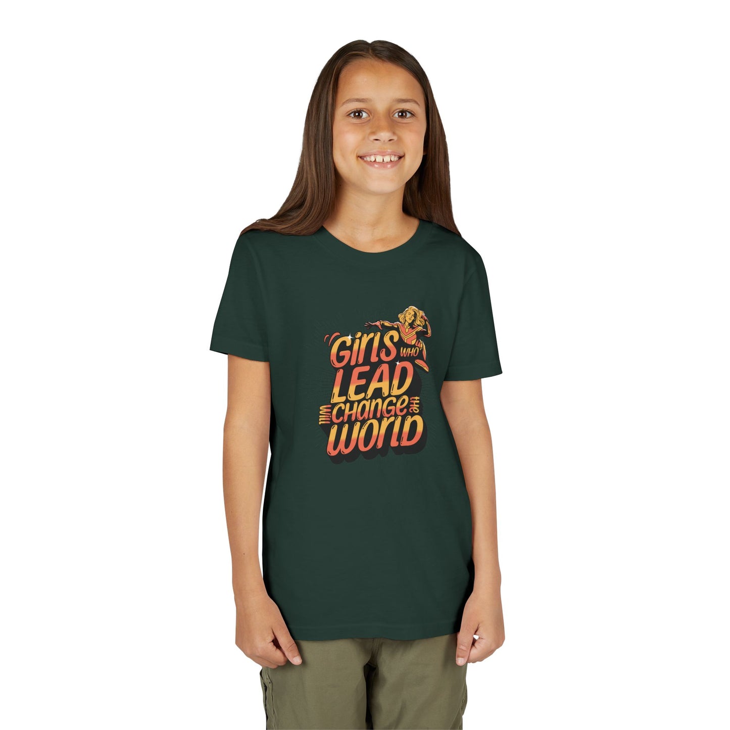 Girls Who Lead Will Change the World - Youth Tee