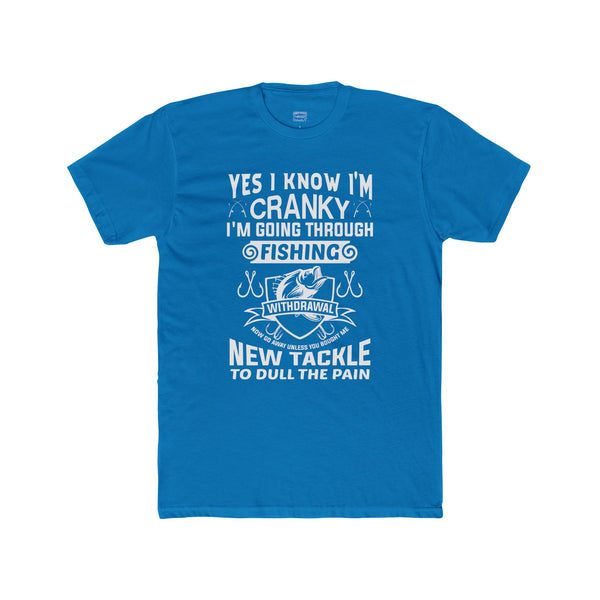 Cranky Fisherman Cotton Fishing TShirt Cotton Crew Tee Graphic TShirt