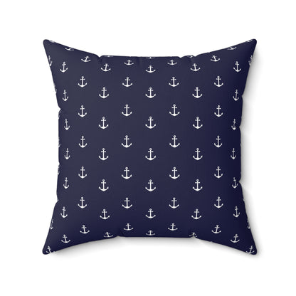 Nautical Anchor Pillow, Coastal Decor, Home Accent, Maritime Gift, Throw Cushion for Beach House, Sailing Enthusiast