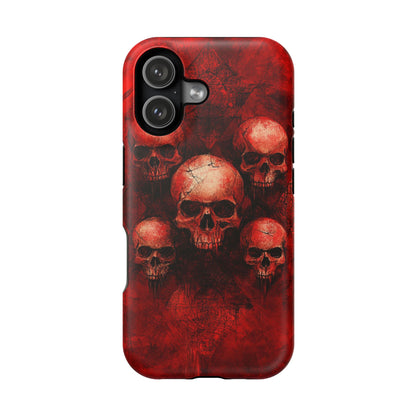 Red Skulls MagSafe iPhone Case