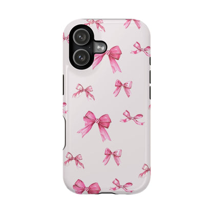 Coquette Pink Bow MagSafe iPhone Case