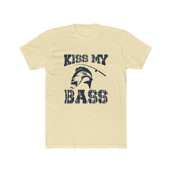 Kiss My Bass TShirt Fishing Cotton Crew Tee Bass Fishing TShirt