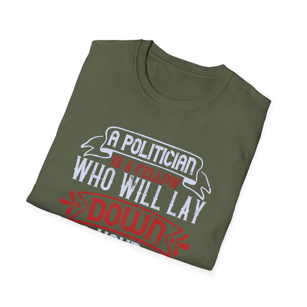 Funny Political Unisex Softstyle T-Shirt Funny TShirt Election 2024