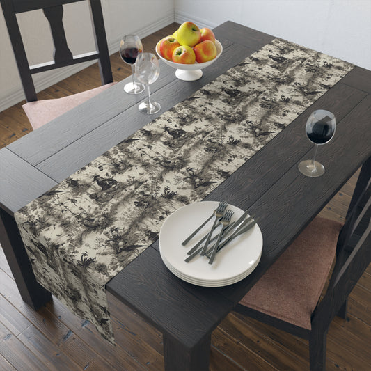 Gothic Toile Table Runner