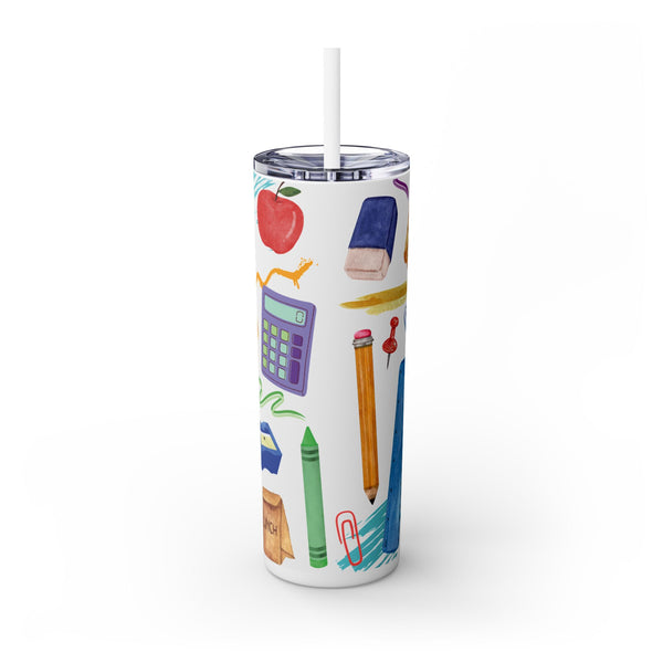 Personalized Teacher Skinny Tumbler 20oz Skinny Tumbler Teacher Appreciation Personalized Back to School Teacher Tumbler