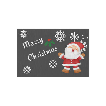 Santa Outdoor Rug Christmas Welcome Mat Outdoor Santa Mat 24"x36"