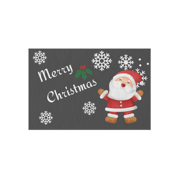 Santa Outdoor Rug Christmas Welcome Mat Outdoor Santa Mat 24"x36"