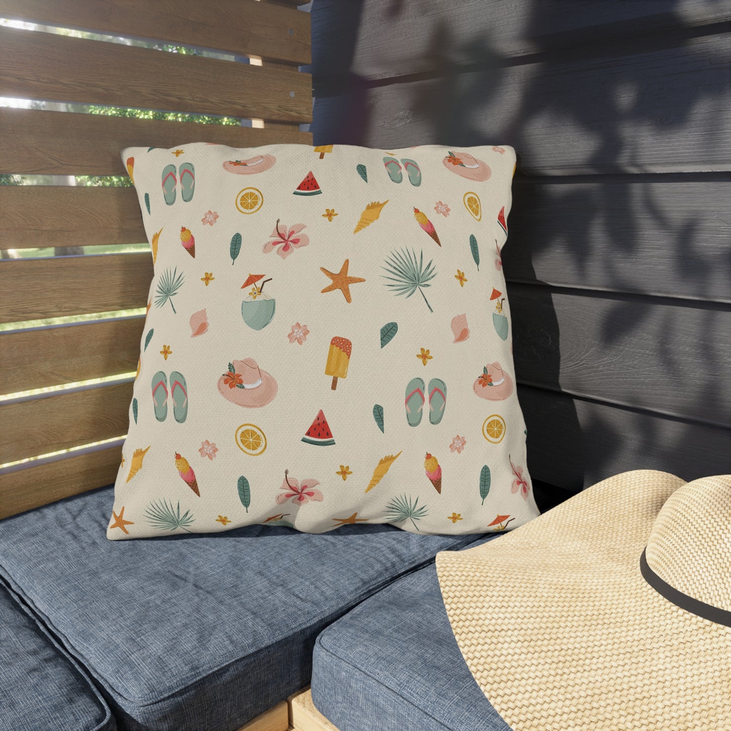 Summer Themed - Outdoor Throw Pillow