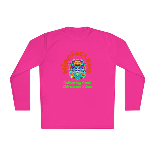 Unisex Long Sleeve TShirt Hippie Claus Graphic Tshirt Funny Tee