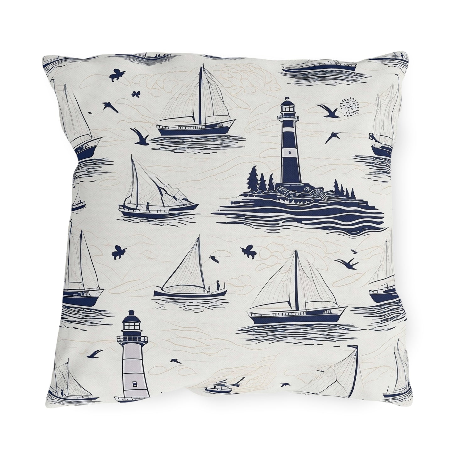 Nautical - Outdoor Throw Pillow