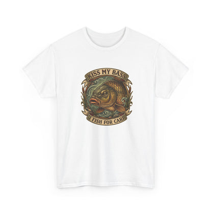 Kiss My Bass, Fish For Cash - Bass Angler Tee