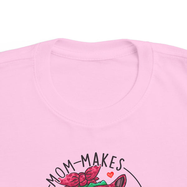 Toddler My Mom Makes My Heart Saur Dinosaur Valentine's Day TShirt