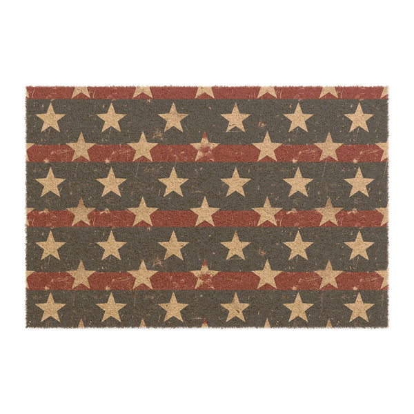 Rustic American Flag Doormat