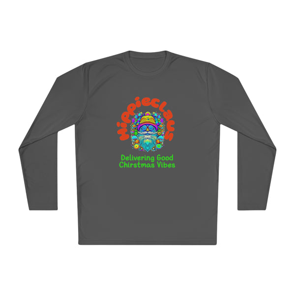Unisex Long Sleeve TShirt Hippie Claus Graphic Tshirt Funny Tee