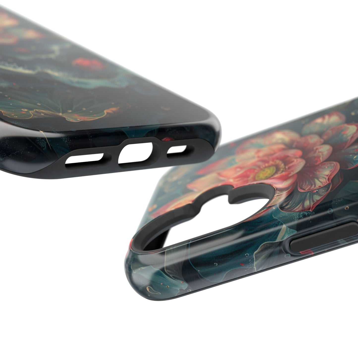 Elegant Lotus Blossom Artistic MagSafe iPhone Case