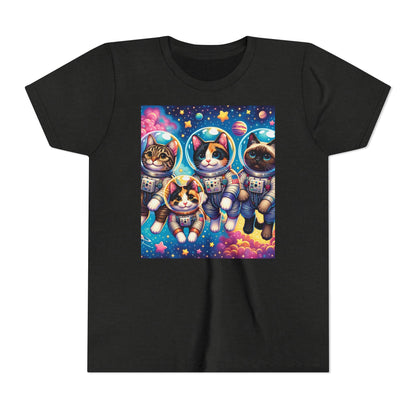 Kids Cats In Space TShirt Kids Graphic Tee