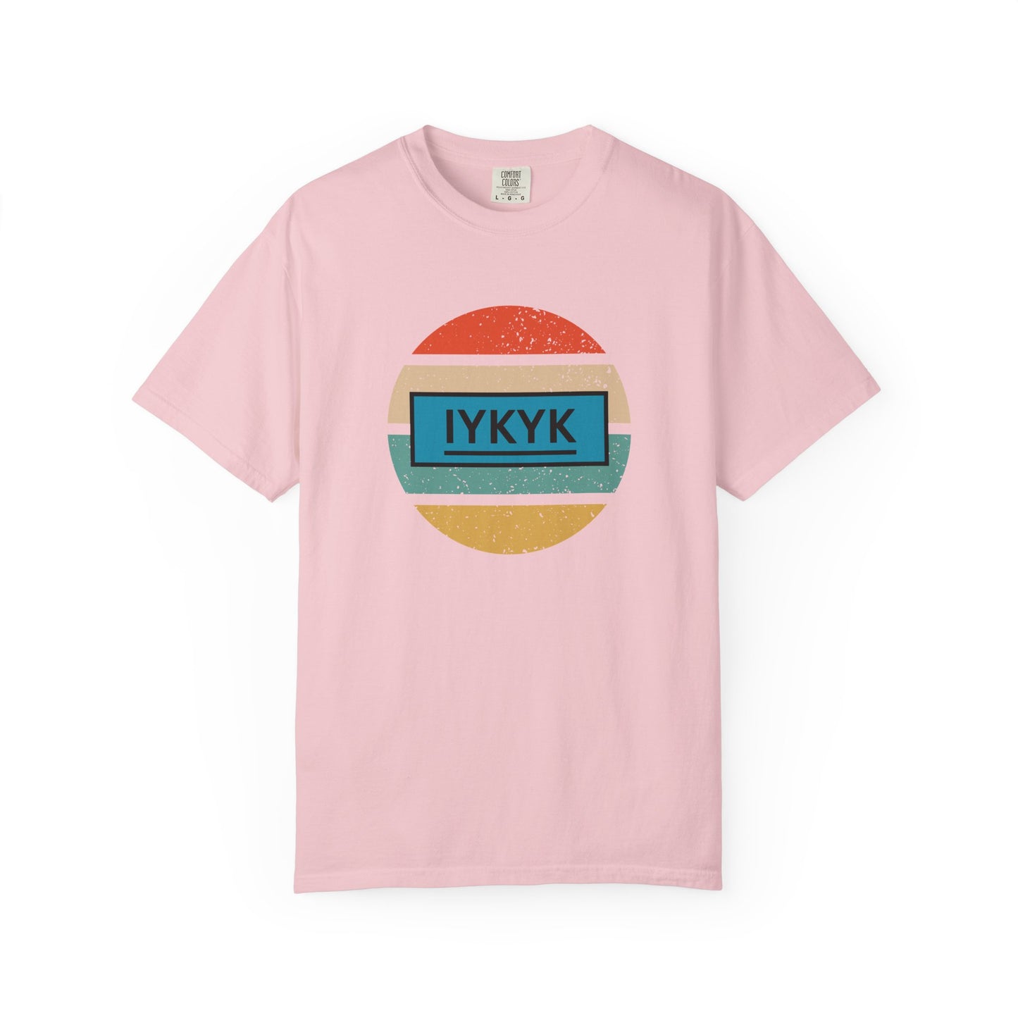 IYKYK Vintage Style Tee with Retro Rainbow