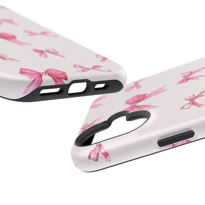 Coquette Pink Bow MagSafe iPhone Case