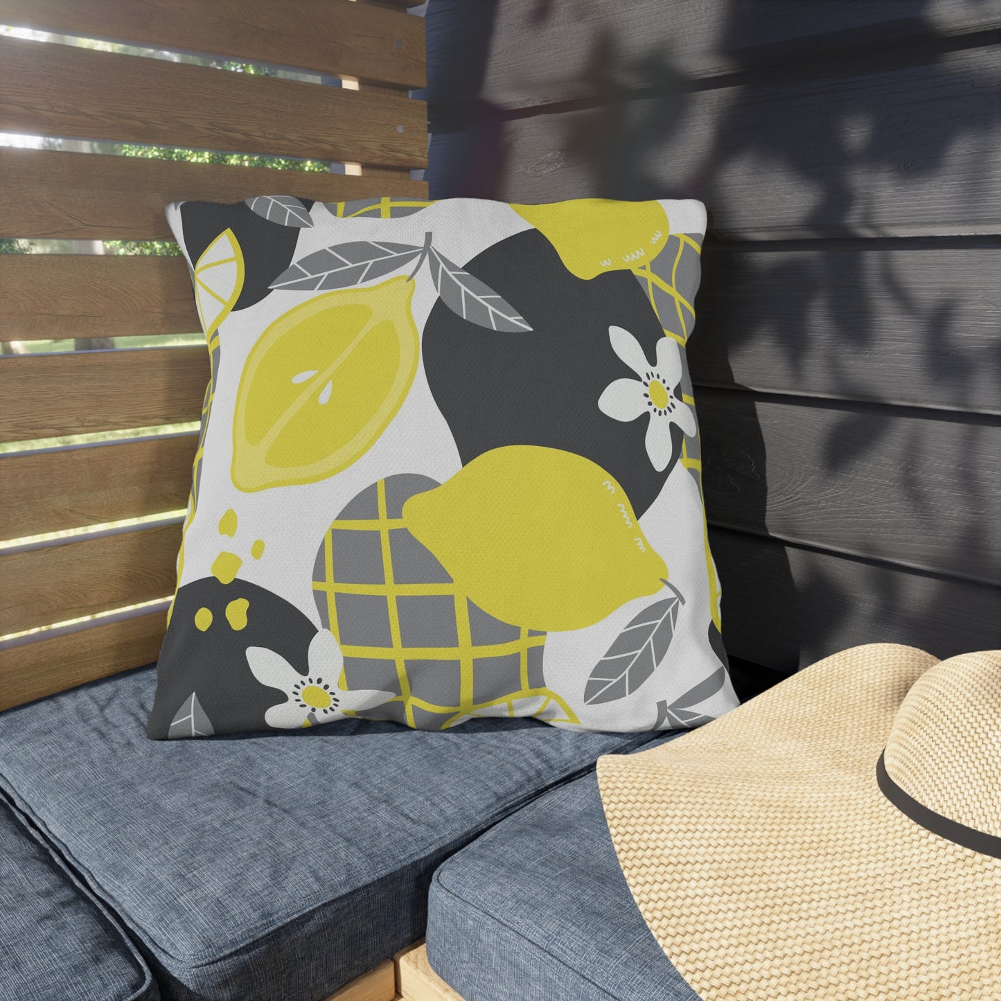 Outdoor Pillow - Lemon Citrus Outdoor Throw Pillow