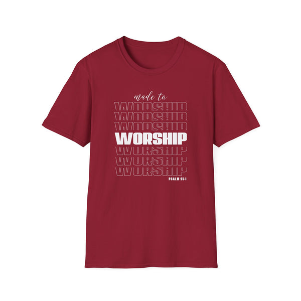 Made to Worship TShirt Unisex Softstyle T-Shirt Christian TShirt