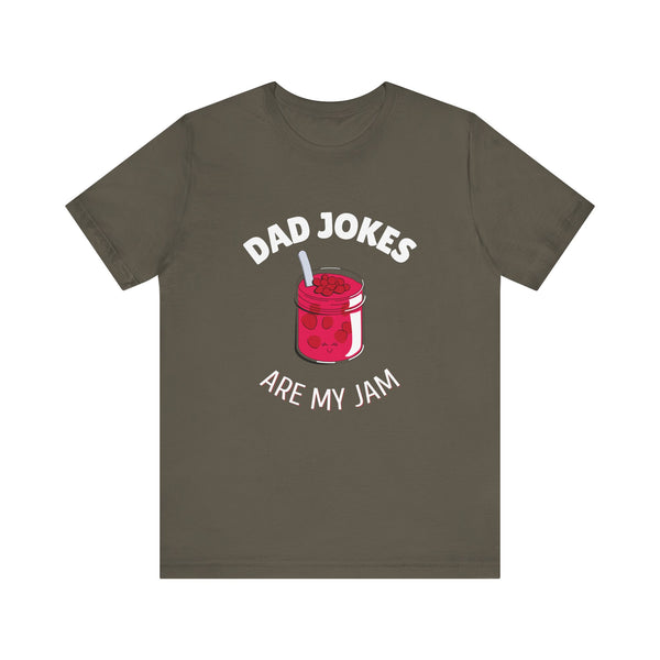 Funny Dad T Shirts, Dad Jokes Are My Jam T-Shirt, Funny Graphic Tee Great of Everyday Wear, Christmas Gift for Dad, Fathers Day, Birthday