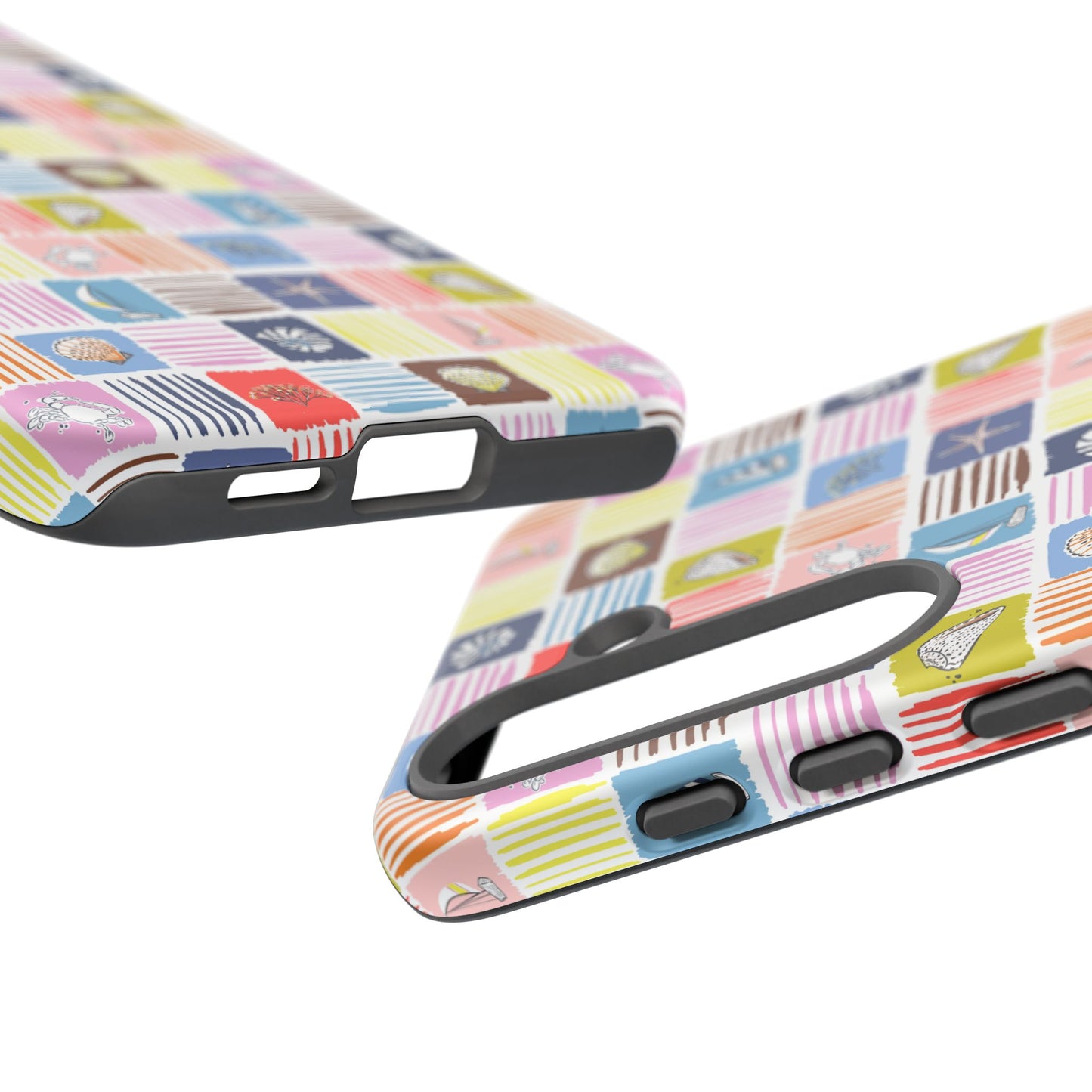 Colorful Seashells Sailboats and Starfish Summer Themed Phone Case